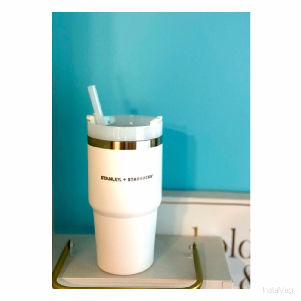 NEW Stanley + Starbucks Taiwan White Stainless Tumbler